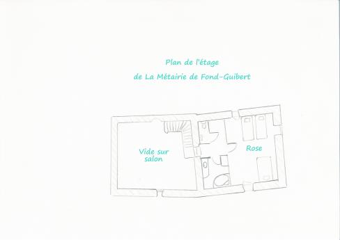 plan de l'étage du gite